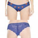 FREEGUN Shorty Femme Dentelle Microfibre TGDMS Bleu DC COMICS