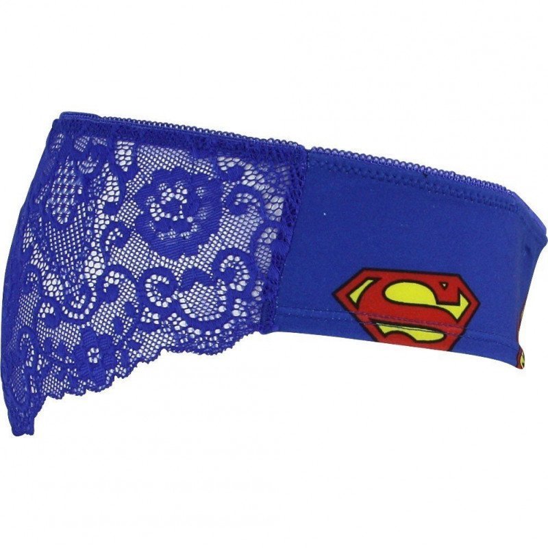 FREEGUN Shorty Femme Dentelle Microfibre TGDMS Bleu DC COMICS