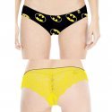 FREEGUN Shorty Femme Dentelle Microfibre TGDMB Noir DC COMICS