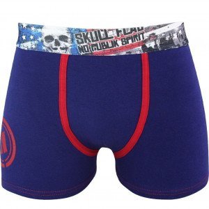 NO PUBLIK Boxer Garçon Coton UNI SKULLFLAG Marine