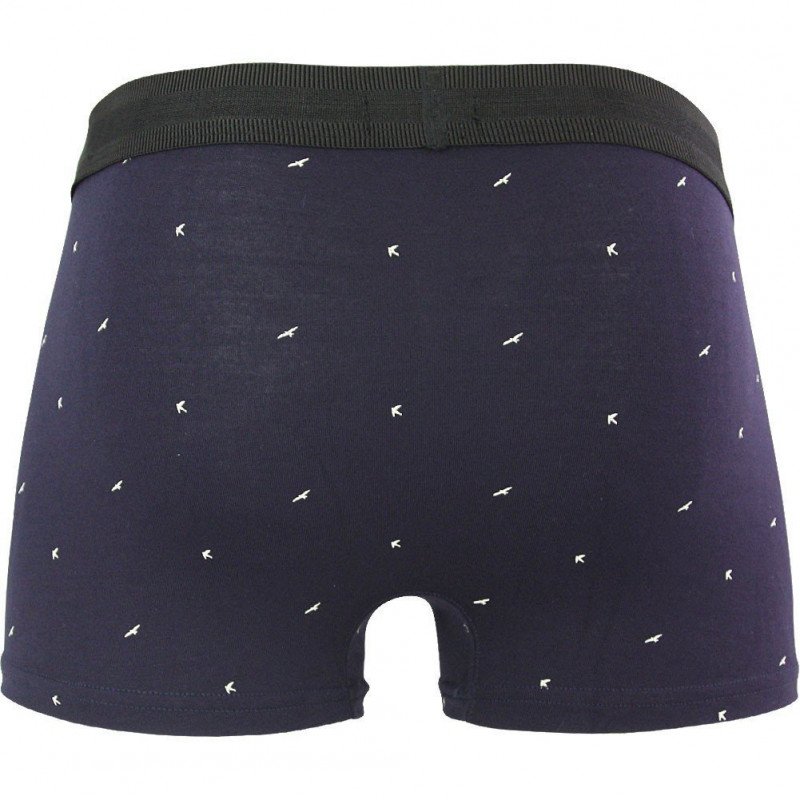 EMINENCE Boxer Homme Modal SWING Oiseaux Myrtille