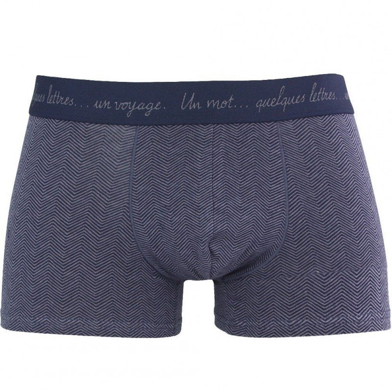 EMINENCE Boxer Homme Coton VOYAGE Chevrons Gris