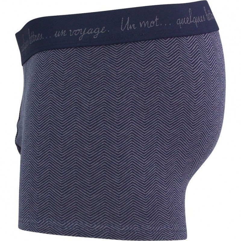 EMINENCE Boxer Homme Coton VOYAGE Chevrons Gris