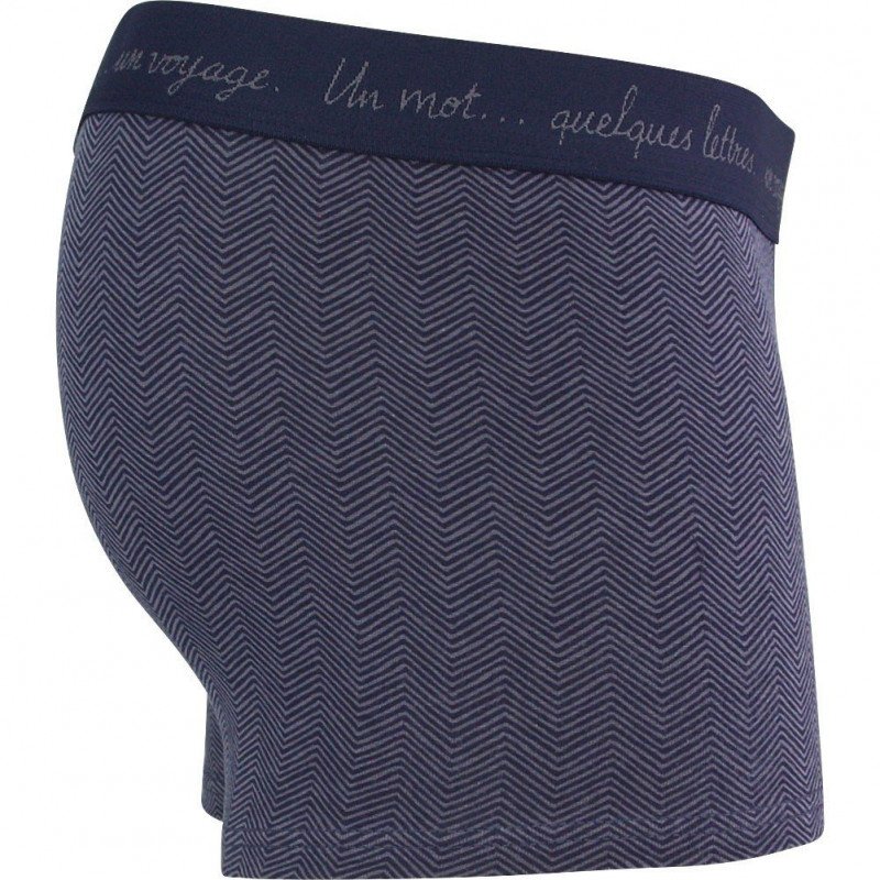 EMINENCE Boxer Homme Coton VOYAGE Chevrons Gris