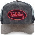 VON DUTCH Casquette Homme Microfibre ROB Gris