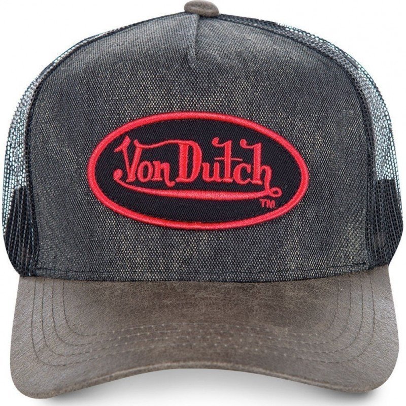 VON DUTCH Casquette Homme Microfibre ROB Gris