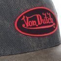 VON DUTCH Casquette Homme Microfibre ROB Gris