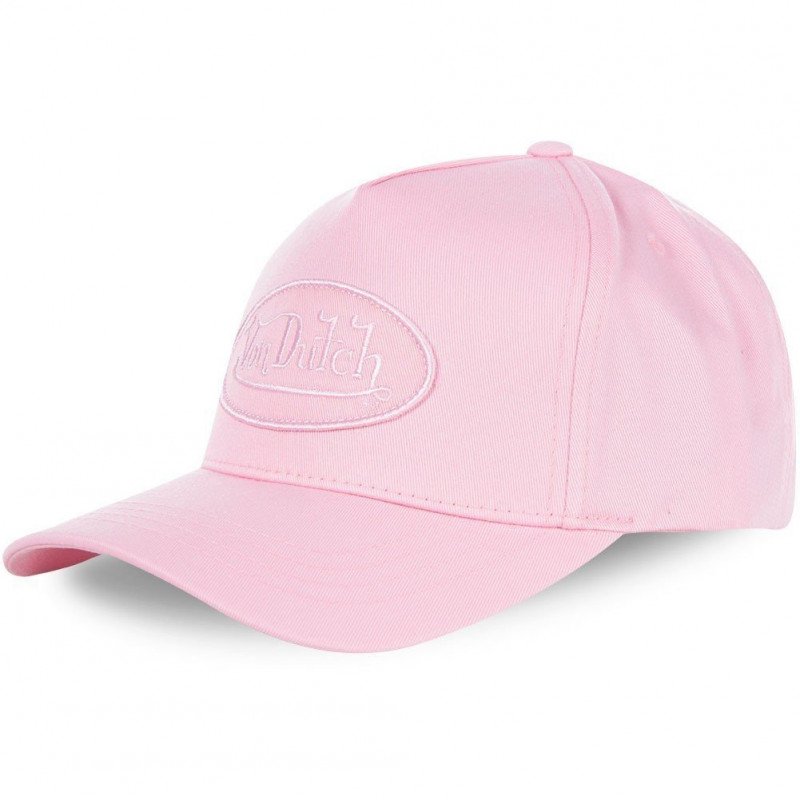 VON DUTCH Casquette Femme Coton RBFUSHIA Rose pâle