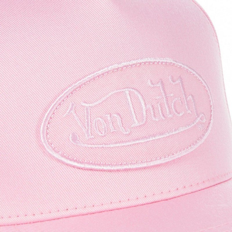 VON DUTCH Casquette Femme Coton RBFUSHIA Rose pâle