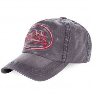 VON DUTCH Casquette Homme Coton TIM02 Gris