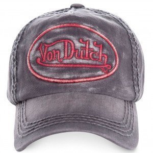 VON DUTCH Casquette Homme Coton TIM02 Gris