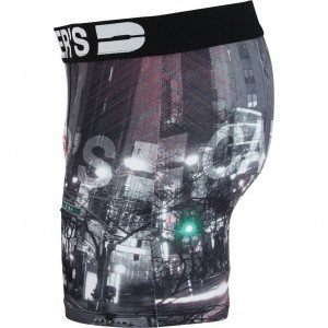 CAPSTER'S OFFICIAL Boxer Homme Microfibre LIG Gris Blanc