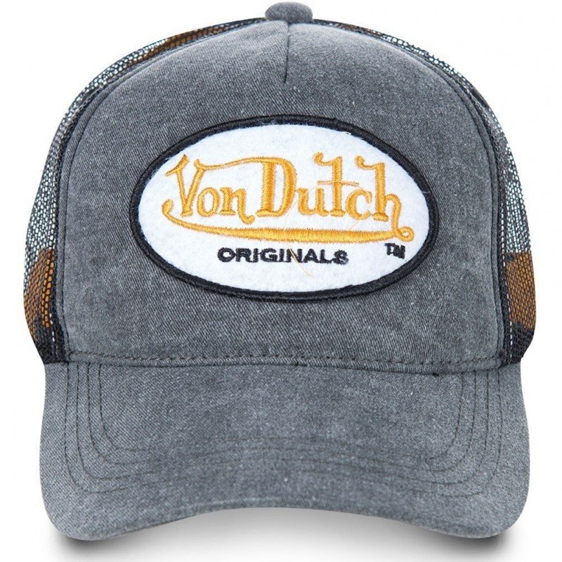 VON DUTCH Casquette Homme Microfibre OGJ Gris