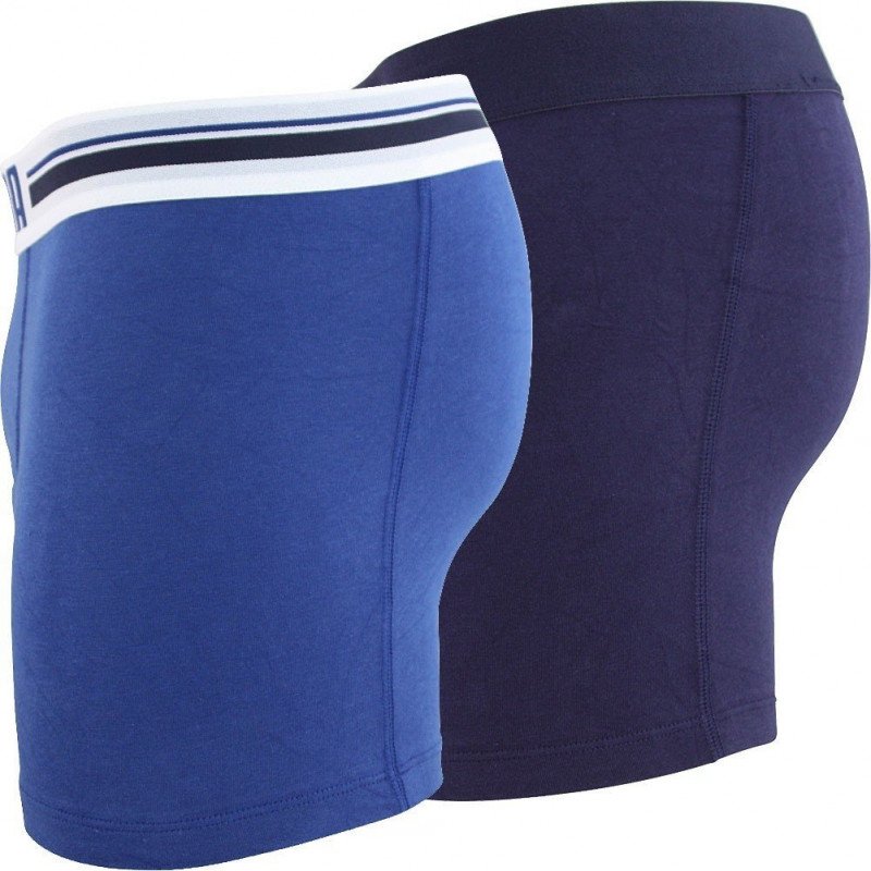 PUMA Lot de 2 Boxers Homme Coton PLACED LOGO Roi Marine