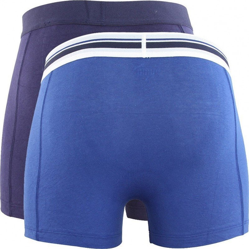 PUMA Lot de 2 Boxers Homme Coton PLACED LOGO Roi Marine