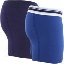 PUMA Lot de 2 Boxers Homme Coton PLACED LOGO Roi Marine