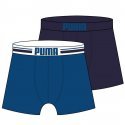 PUMA Lot de 2 Boxers Homme Coton PLACED LOGO Roi Marine