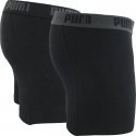 PUMA Lot de 2 Boxers Homme Coton BASIC Noir Noir