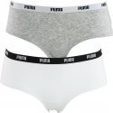 PUMA Lot de 2 Shortys Femme Coton ICONIC Souris Blanc