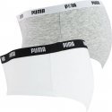 PUMA Lot de 2 Shortys Femme Coton ICONIC Souris Blanc