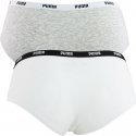 PUMA Lot de 2 Shortys Femme Coton ICONIC Souris Blanc