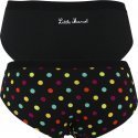 LITTLE MARCEL Lot de 2 Shortys Femme Microfibre BMMOTIFX2C POIS Noir