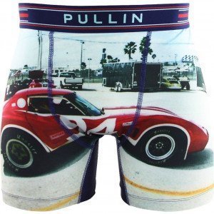 PULL IN Boxer long Homme Microfibre CORVE Bleu Rouge