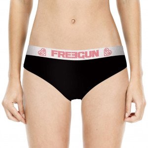 FREEGUN Shorty Femme Microfibre BMASSA Noir Blanc