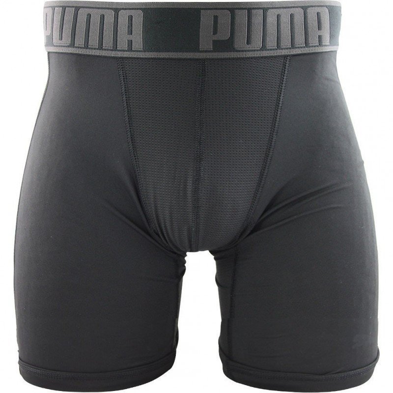 PUMA Boxer long Homme Microfibre ACTIVE Noir