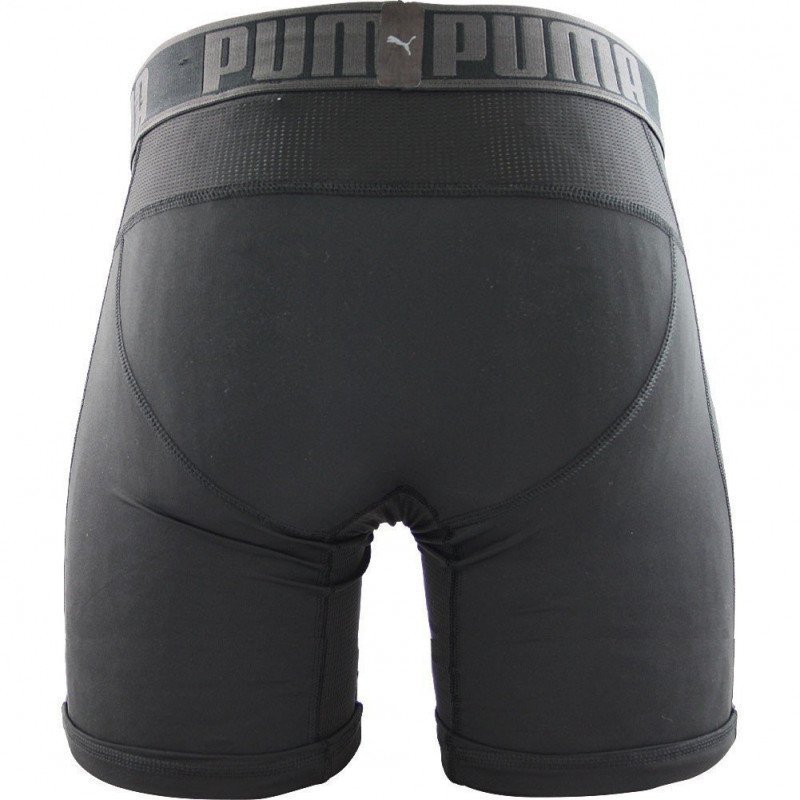 PUMA Boxer long Homme Microfibre ACTIVE Noir