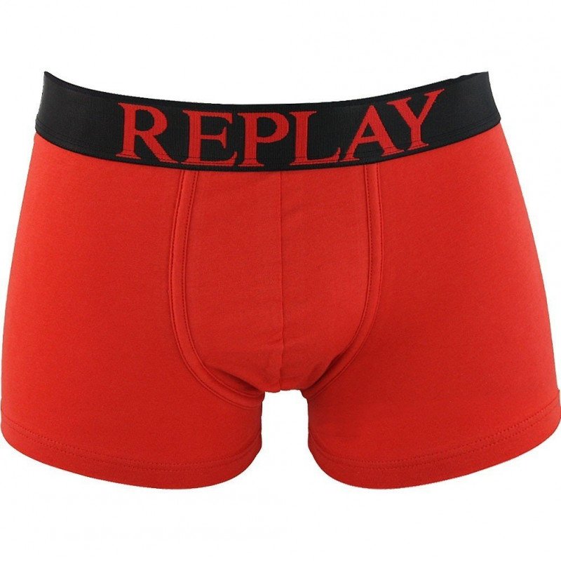 REPLAY Boxer Homme Coton INSCN Rouge