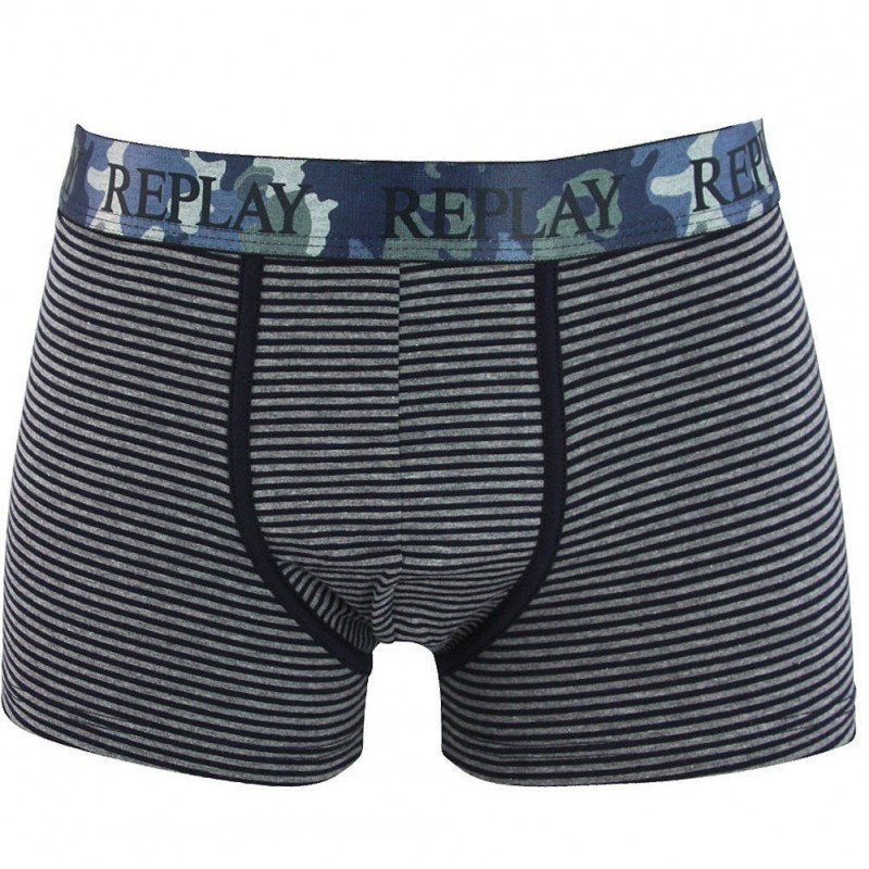 REPLAY Boxer Homme Coton CAMCEIN Gris Marine