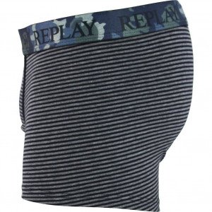 REPLAY Boxer Homme Coton CAMCEIN Gris Marine