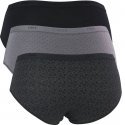 DIM Lot de 3 Boxers Femme Coton POCKETS STRETCH Logo Noir