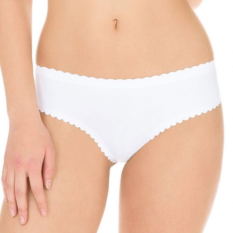 DIM Lot de 2 Boxers string Femme Microfibre BODY TOUCH Noir Blanc