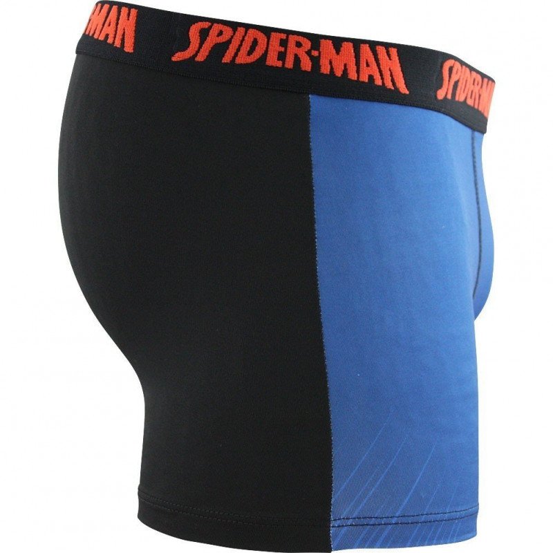 MARVEL Boxer Garçon Microfibre SPID01M Marine Noir