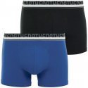 ATHENA Lot de 2 Boxers Homme Coton BIO Noir Indigo