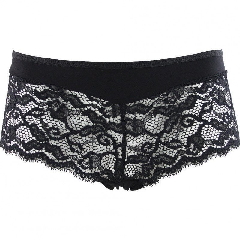 LOU Shorty Femme Dentelle BELLE DE LOU Noir