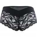 LOU Shorty Femme Dentelle BELLE DE LOU Noir