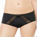 LOU Shorty Femme Microfibre STRIPES Noir