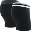 PUMA Lot de 2 Boxers Homme Coton PLACED LOGO Noir