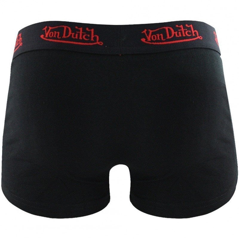 VON DUTCH Boxer Homme Coton BCCLASS2 Noir Rouge