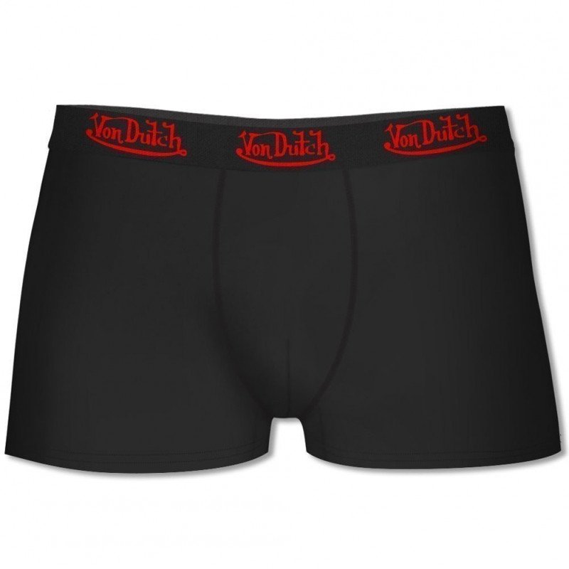 VON DUTCH Boxer Homme Coton BCCLASS2 Noir Rouge