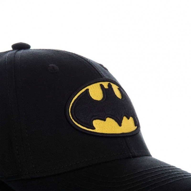 FREEGUN Casquette Homme Coton BAT1 Noir Jaune DC COMICS