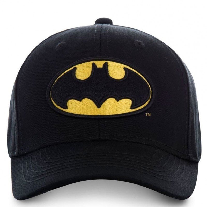 FREEGUN Casquette Homme Coton BAT1 Noir Jaune DC COMICS