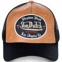 VON DUTCH Casquette Homme Microfibre GRL Noir Marron