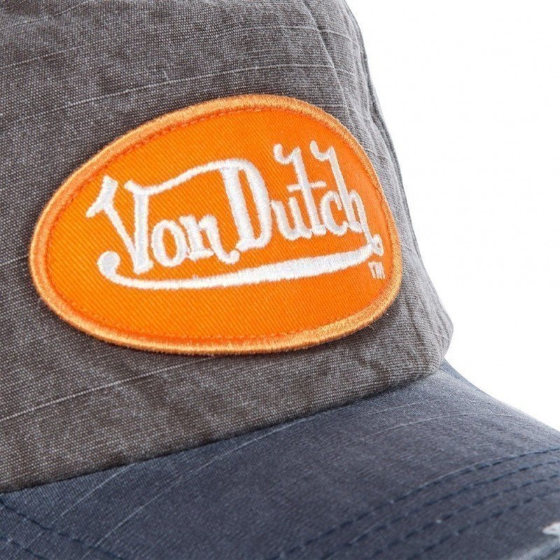 VON DUTCH Casquette Homme Coton JACKGMO Gris