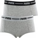 PUMA Lot de 2 Boxers Femme Coton ICONIC Souris chiné