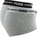 PUMA Lot de 2 Boxers Femme Coton ICONIC Souris chiné