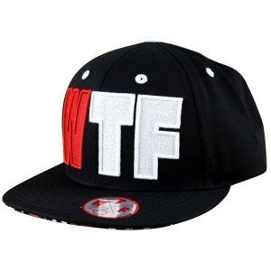 WTF Casquette coton TEXT Noir